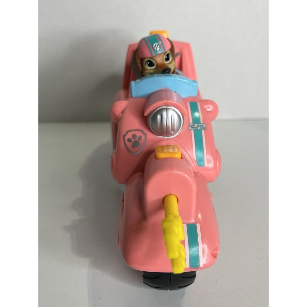 Paw Patrol The Movie Liberty Figure Pink Motorcycle with Projectile & Flames‎ - Picture 2 of 4